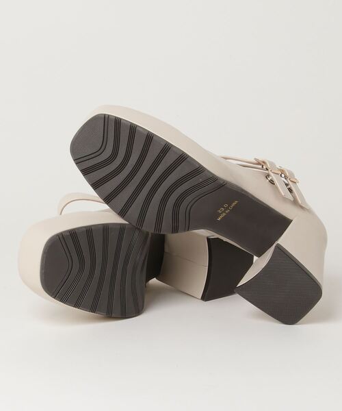 「あしながおじさん」 パンプス 24.0cm ライトベージュ レディース_画像3