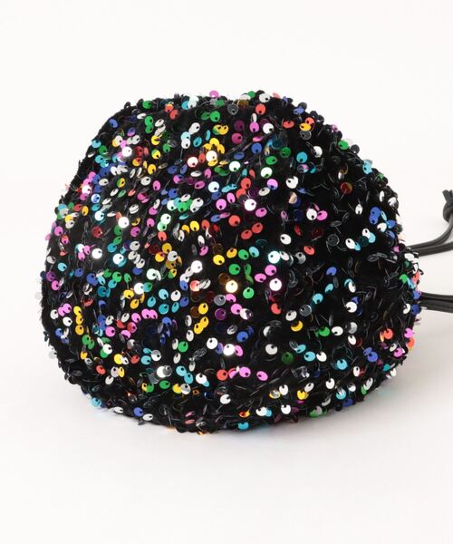 「Q」 ハンドバッグ ONE SIZE ブラック レディース_画像9