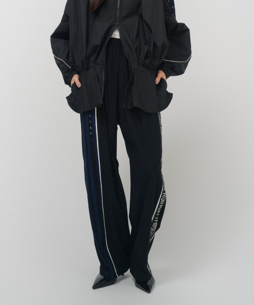 ワイドパンツ スウェットパンツ ジャージ TORCHON LACE SWITCHING PANTS / トーション レース スイッチング パンツの画像
