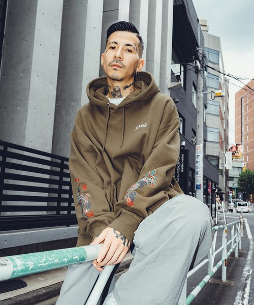 Subciety（サブサエティ） プルオーバーパーカー - グレー メンズ 