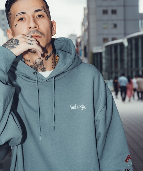 Subciety（サブサエティ） プルオーバーパーカー - グレー メンズ 