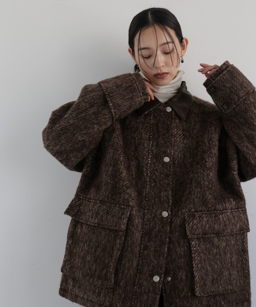 【s0508s】hellam コート hellam（ヘラム） ジャケット FREE ブラウン レディース : ZOZOTOWN