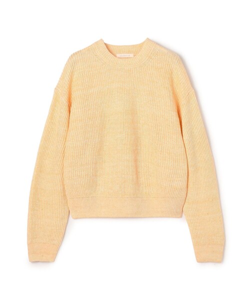 美品 25AW GALERIE VIE ギャルリーヴィー トゥモローランド フィッシャーマンズリブ ニットカットソー フリーサイズ ブラウン レディース 古着 中古 USED GALERIE VIE - 美品 25AW GALERIE VIE ギャルリーヴィー