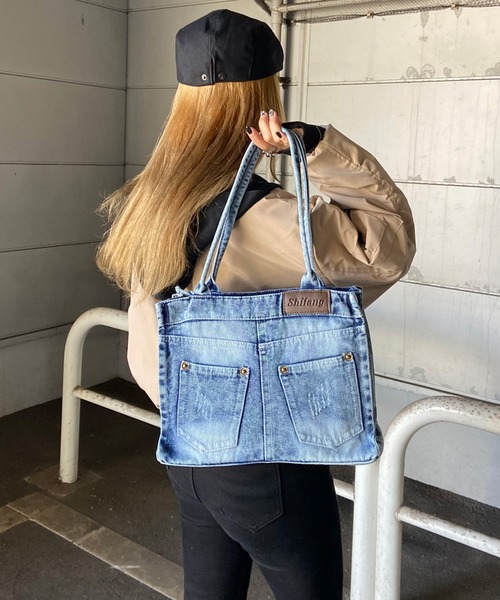 non-hedge（ノンヘッジ） トートバッグ デニムトートバッグ レディース 