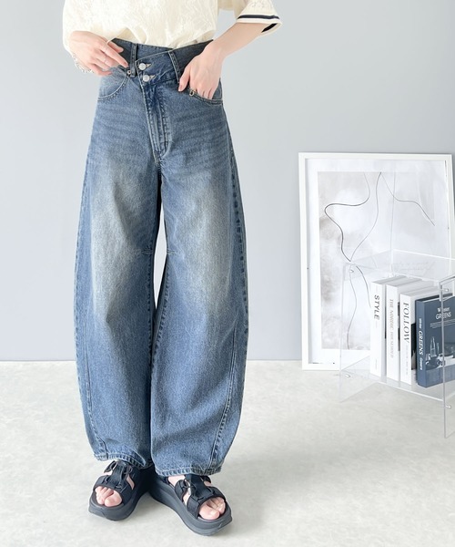 「classicalelf」 デニムパンツ LARGE ブルー レディース_画像5