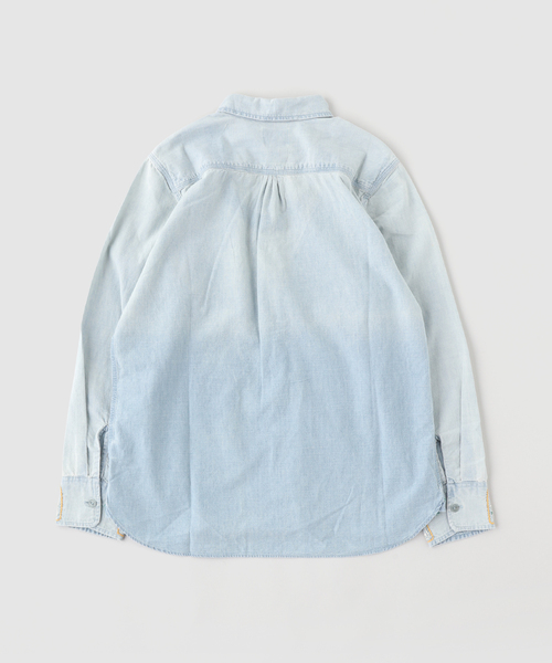 シャツ WYTHE / ワイス Embroidered Chambray Workshirt メンズの画像