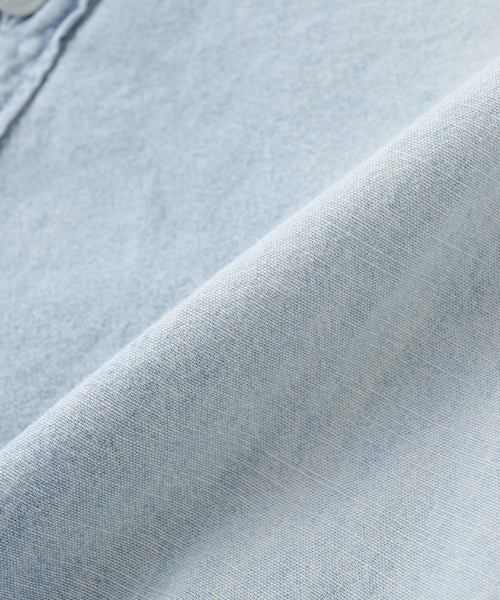 シャツ WYTHE / ワイス Embroidered Chambray Workshirt メンズの画像