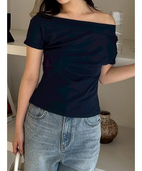 FRAY I.D（フレイ・アイディー） tシャツ 2wayオフショルカットソー