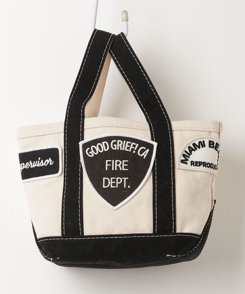 バッグ GOOD GRIEF! PATCHES TOTE BAG GOOD GRIEF PATCH トートバッグ - ホワイト レディース : ZOZOTOWN