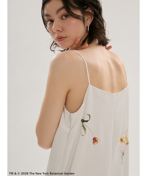 emmi ワンピース 「emmi×NYBG」サテンキャミワンピース/ハンド