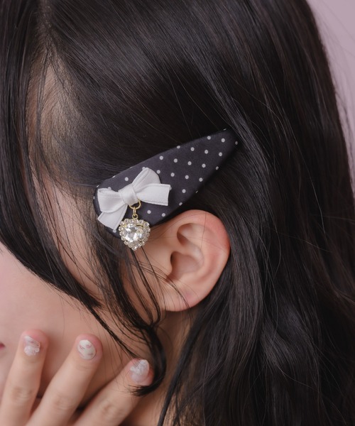 ROJITA（ロジータ） ヘアピン ハートビジュードットクリップセット