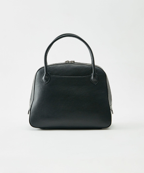MAISON CANAU ブラックレザーハンドバッグ MAISON CANAU（メゾンカナウ） ハンドバッグ FREE ブラック レディース
