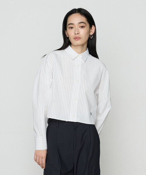 「COMME CA」 長袖シャツ 9号 ブルー レディース_画像5