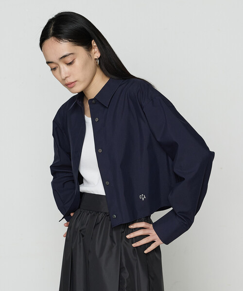 「COMME CA」 長袖シャツ 9号 ブルー レディース_画像9