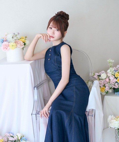 Rose Muse（ロゼミューズ） ワンピース Denim mermaid dress