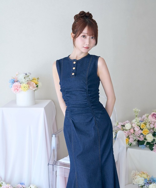 Rose Muse（ロゼミューズ） ワンピース Denim mermaid dress