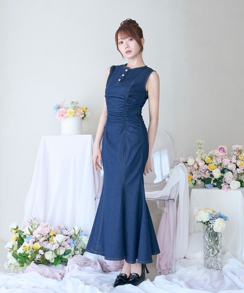 Rose Muse（ロゼミューズ） ワンピース Denim mermaid dress
