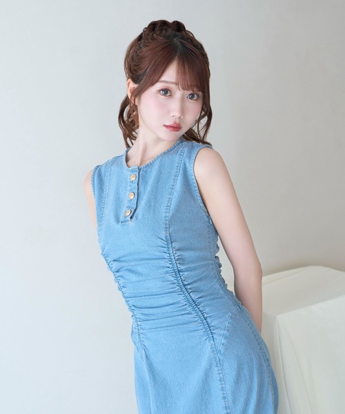 Rose Muse（ロゼミューズ） ワンピース Denim mermaid dress