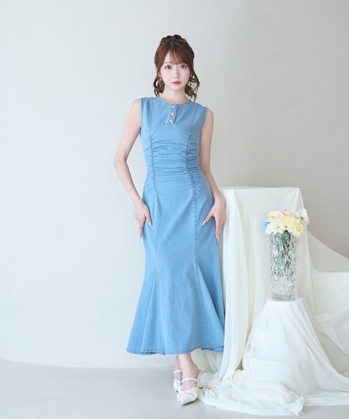 Rose Muse（ロゼミューズ） ワンピース Denim mermaid dress