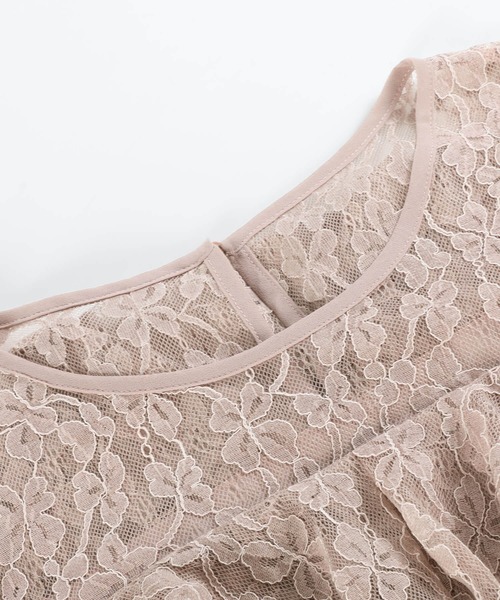 「DRESS PLUS」 ドッキングワンピース M ブルーグレー レディース_画像6