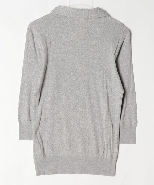 「TASS STANDARD」 長袖ポロシャツ L グレー メンズ_画像2