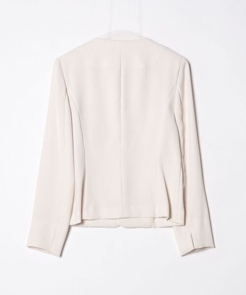 「TITE IN THE STORE」 ノーカラージャケット 38 オフホワイト レディース_画像2