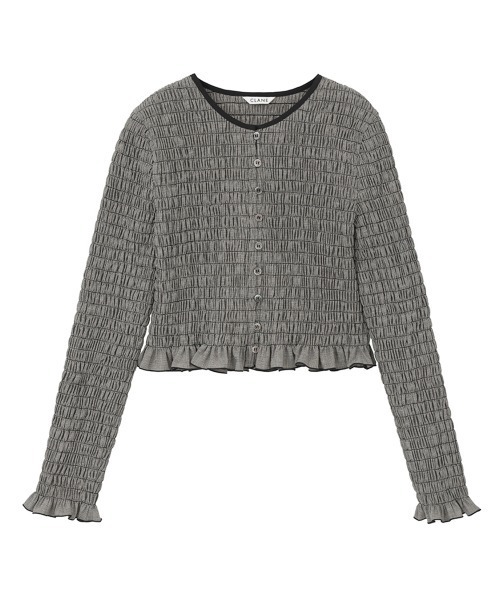CLANE（クラネ） tシャツ 「CLANE/クラネ」SHIRRING BUTTON TOPS