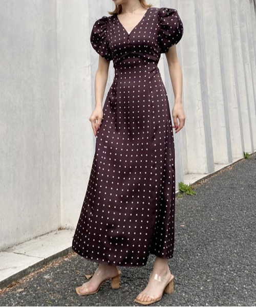 ワンピース Sustainableギャザーパフスリーブドットワンピース Zozotown Paypayモール店 通販 Paypayモール