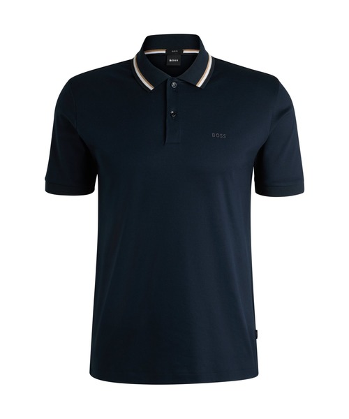 BOSS（HUGO BOSS） ポロシャツ ストライプカラー スリムフィット