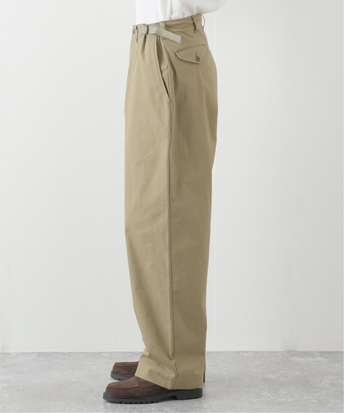 marka マーカ SIDE ADJUST TROUSERS チノパン ベージュ EDIFICE パンツ 【marka / マーカ】SIDE ADJUST TROUSERS