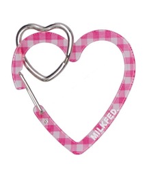 MILKFED.（ミルクフェド） キーホルダー NEO HEART CARABINER GINGHAM