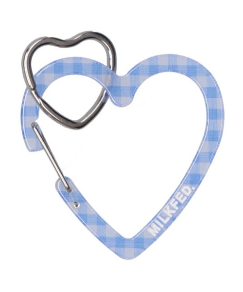 MILKFED.（ミルクフェド） キーホルダー NEO HEART CARABINER GINGHAM