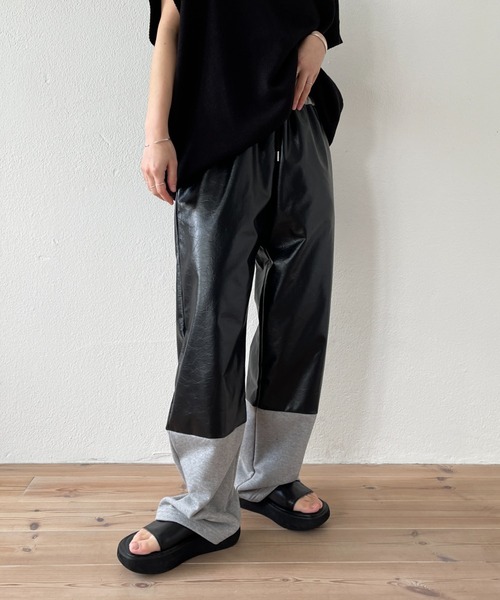 wee9s（ウィークス） スウェットパンツ ジャージ two tone sweat pants