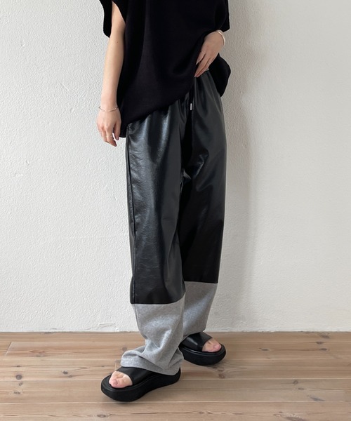 wee9s（ウィークス） スウェットパンツ ジャージ two tone sweat pants
