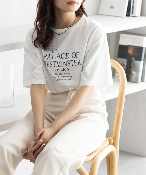 [ ] モノグラム プリント Tシャツ ★大人気★ 楽天市場】【LEON 10月号掲載】＜WEB限定カラーあり＞フォト