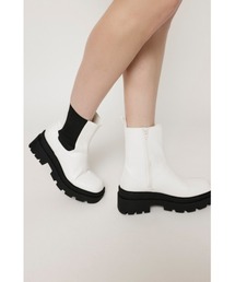 SLY スライ サイドゴア ブーツ ヒールブーツ ブラック 美品 M SLY CHELSEA SHORT ブーツ BLK -ファッション通販 FASHION WALKER