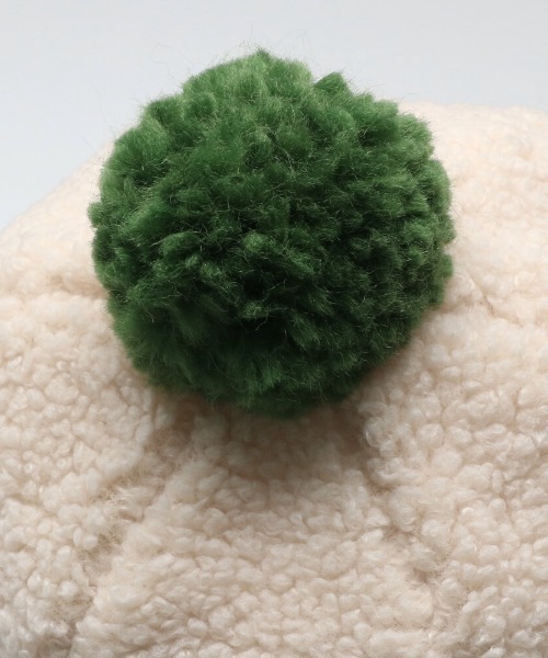 kids zoo（キッズズー） ニット帽 ニットキャップ ボア帽子 キッズ