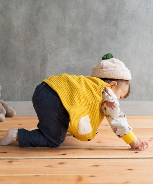 kids zoo（キッズズー） ニット帽 ニットキャップ ボア帽子 キッズ