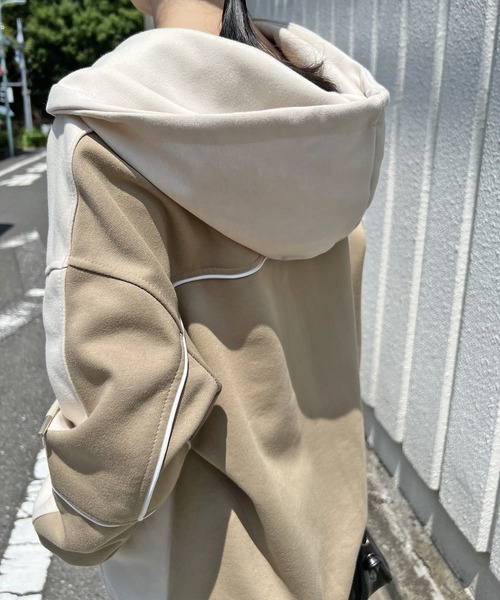 Jewelobe（ジュエローブ） セットアップ 配色オーバーサイズパーカー