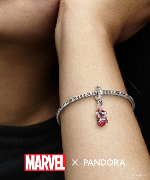 PANDORA チャーム マーベル ハンギング スパイダーマン ダングル