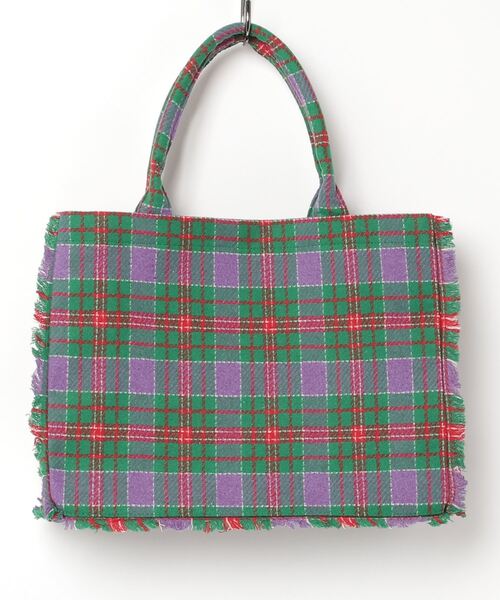 moyan ecri トートバッグ チェックラージトートバッグ レディース