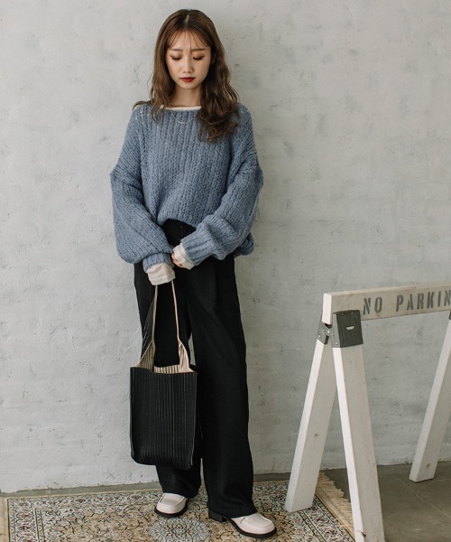 ニット セーター mesh knit PO/メッシュニットプルオーバー レディース ニット セーター mesh knit PO/メッシュニットプルオーバー