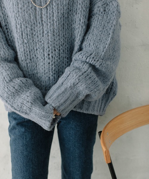 ニット セーター mesh knit PO/メッシュニットプルオーバー