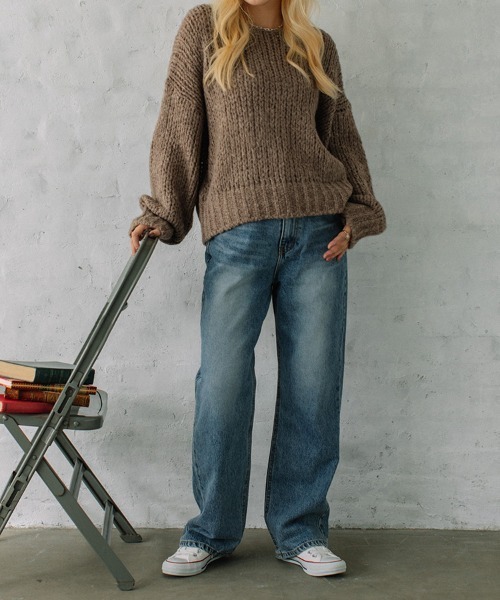 ニット セーター mesh knit PO/メッシュニットプルオーバー レディース ニット セーター mesh knit PO/メッシュニットプルオーバー