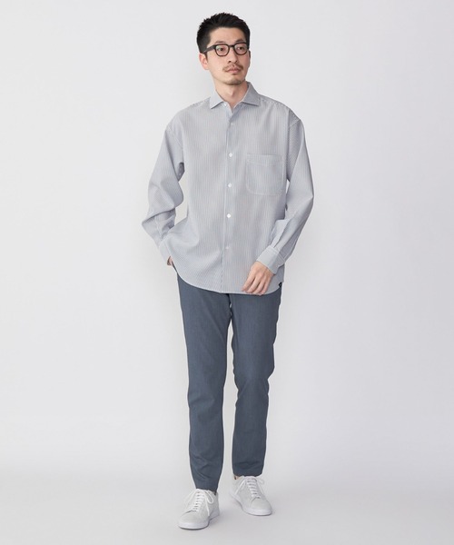 SHIPS.me シャツ 「ZOZO限定」SHIPS.me: シアサッカーセミワイドカラー