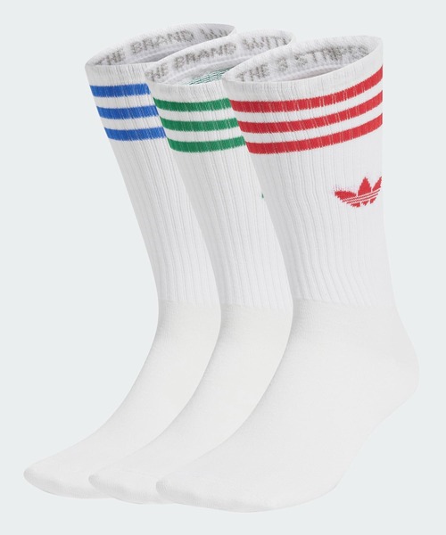 adidas 靴下 ソリッドクルーソックス 3足組 / アディダス