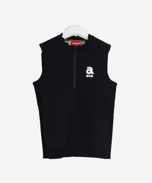 archivio（アルチビオ） ベスト ジレ 「LADIES」スカラップ襟ハーフ