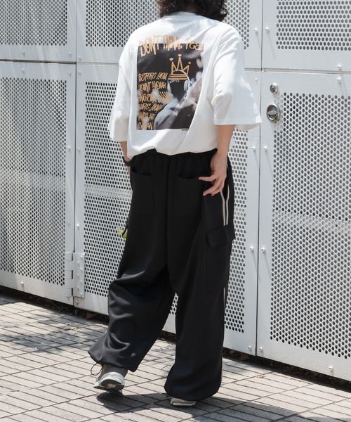 kutir カーゴパンツ トラックラインカーゴパンツ メンズ
