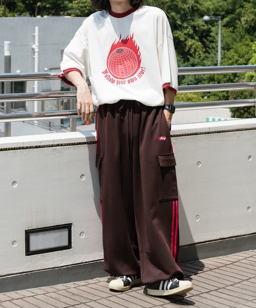 kutir カーゴパンツ トラックラインカーゴパンツ メンズ