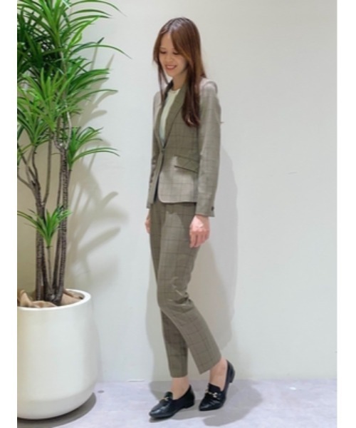 パーフェクトスーツファクトリー チェック デーパードパンツ THE SUIT COMPANY - パーフェクトスーツファクトリー チェック デー